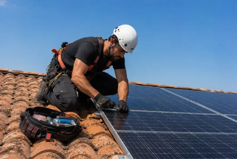 Maintenance et monitoring de panneaux solaires à Mallemort
